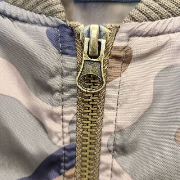 Love Tree Camo Full Zip Bomber Jacket Camouflage Long Sleeve Nylon M - Picture 12 of 16